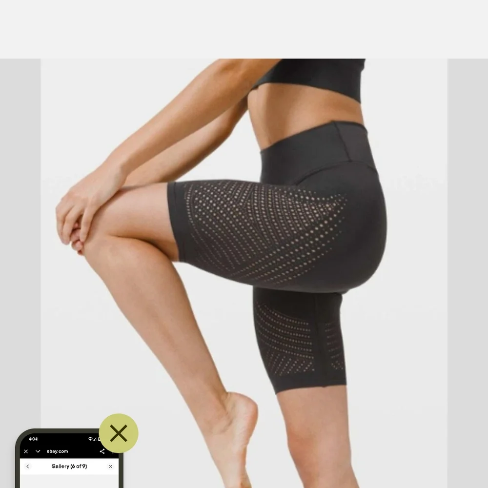 Lululemon Gray Wearable Fitness Tracker Shorts